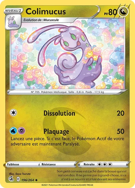 Colimucus, carte Pokémon FST 196 — extension Poing de Fusion