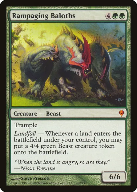 Rampaging Baloths, Magic card ZEN 178 — Zendikar set