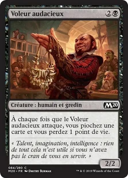 Voleur audacieux, carte Magic M20 84 — extension Core Set 2020