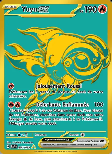Yuyu-ex, carte Pokémon PAF 241 — extension Destinées de Paldea