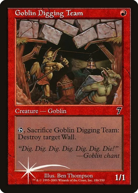 Goblin Digging Team, Magic card 7ED 186★ — Seventh Edition set