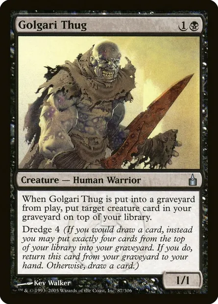Golgari Thug, Magic card RAV 87 — Ravnica: City of Guilds set