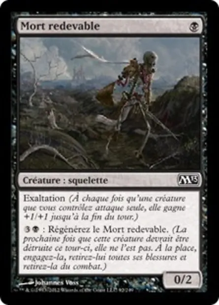 Mort redevable, carte Magic M13 92 — extension Magic 2013