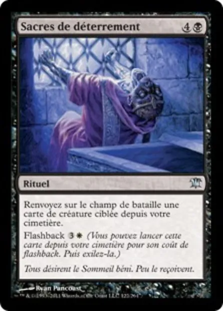 Sacres de déterrement, carte Magic ISD 122 — extension Innistrad