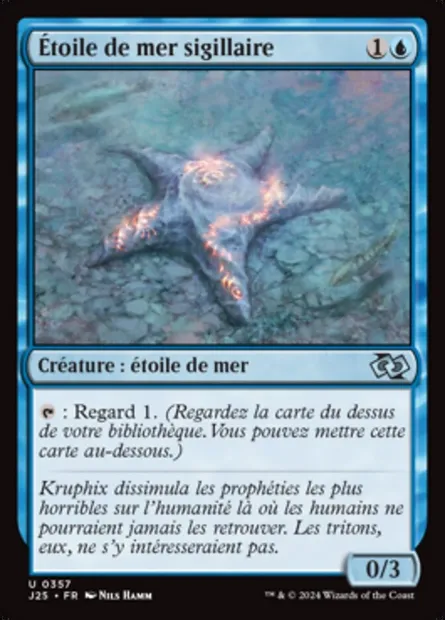 Étoile de mer sigillaire, carte Magic J25 357 — extension Foundations Jumpstart