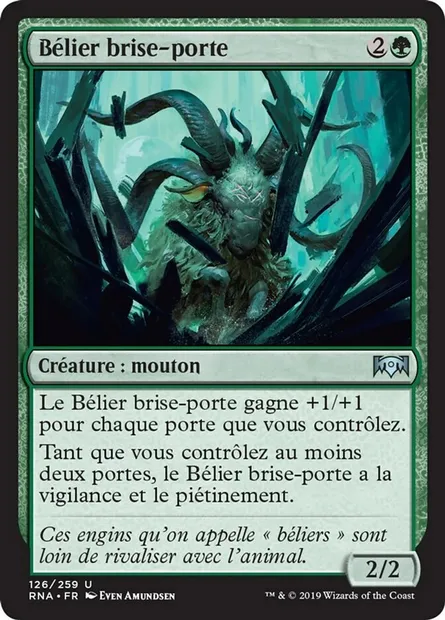 Bélier brise-porte, carte Magic RNA 126 — extension L'allégeance de Ravnica