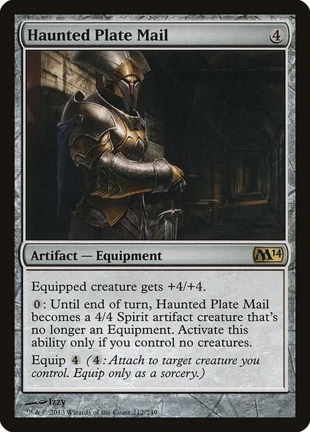 Haunted Plate Mail, Magic card M14 212 — Magic 2014 set