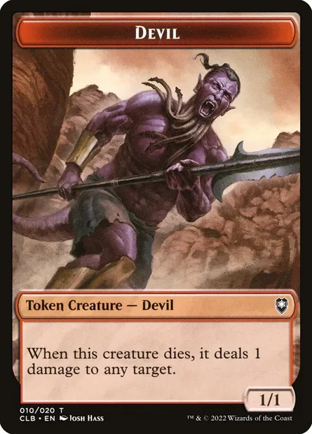 Devil, Magic card TCLB 10 — Battle for Baldur's Gate Tokens set