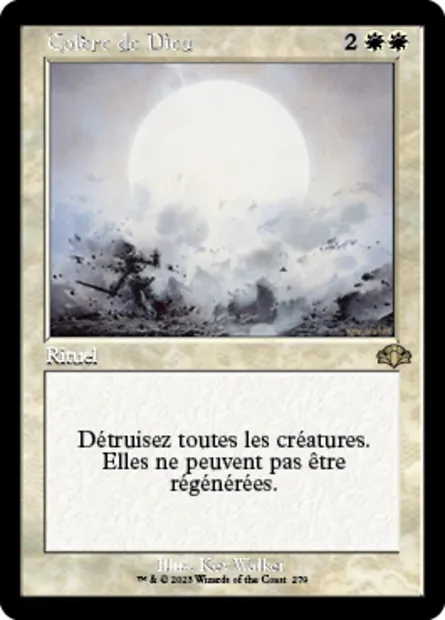 Colère de Dieu, carte Magic DMR 279 — extension Dominaria Remastered
