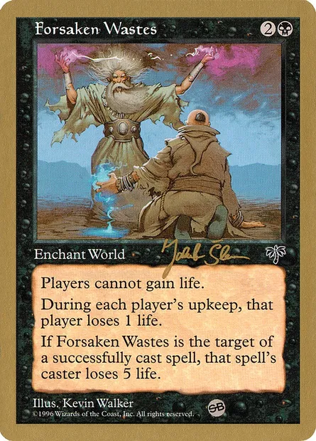 Les landes abandonnées, carte Magic WC97 js125sb — extension World Championship Decks 1997