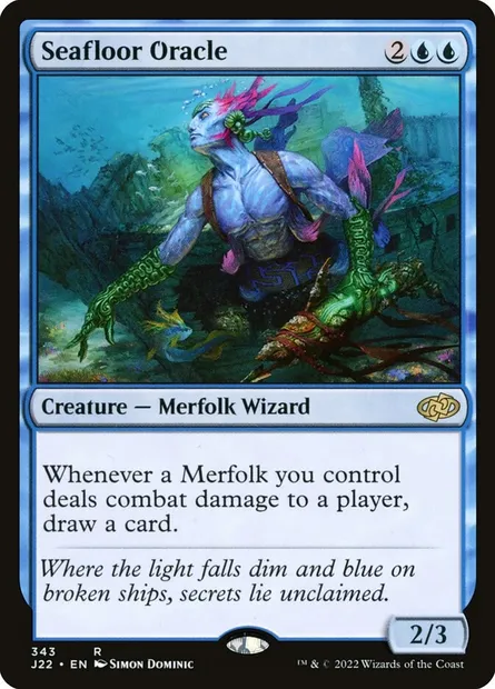 Seafloor Oracle, Magic card J22 343 — Jumpstart 2022 set