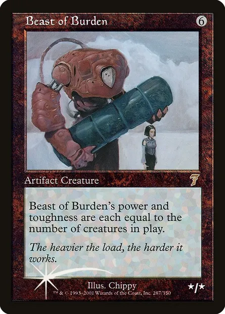 Beast of Burden, Magic card 7ED 287★ — Seventh Edition set