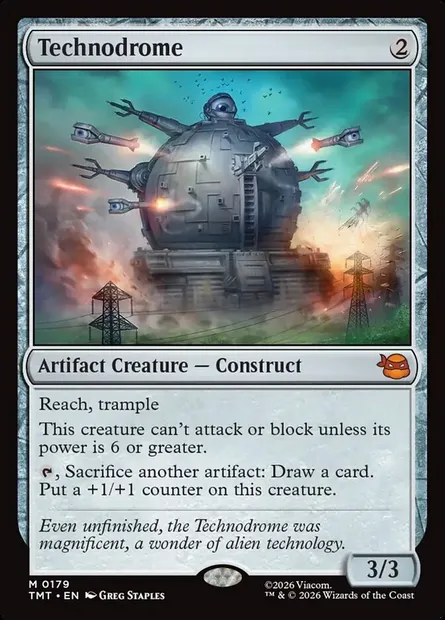 Technodrome, Magic card TMT 179 — Teenage Mutant Ninja Turtles set