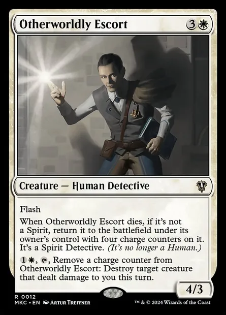 Otherworldly Escort, Magic card MKC 12 — Murders at Karlov Manor Commander set