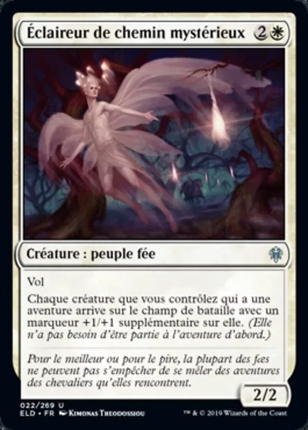 Éclaireur de chemin mystérieux, carte Magic ELD 22 — extension Throne of Eldraine