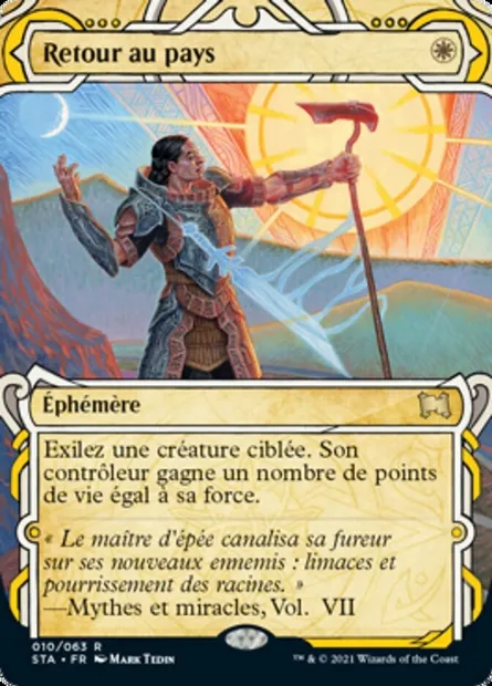 Retour au pays, carte Magic STA 10 — extension Strixhaven Mystical Archive