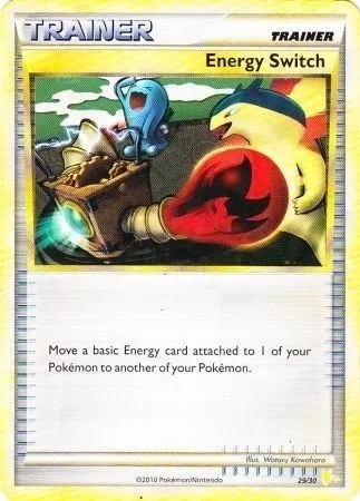 Energy Switch, Pokémon card TK4R 029 — HS Trainer Kit (Raichu) set