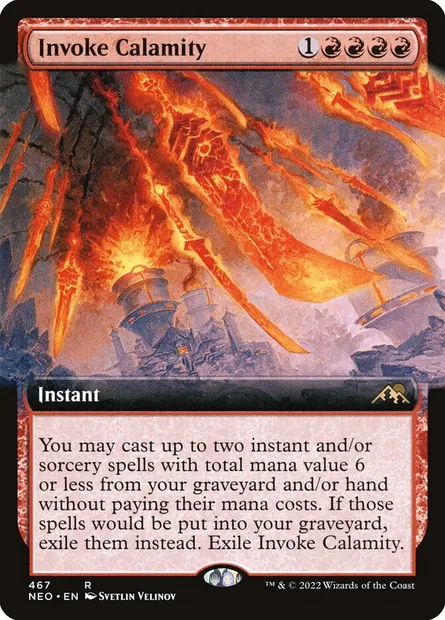 Invoke Calamity, Magic card NEO 467 — Kamigawa: Neon Dynasty set