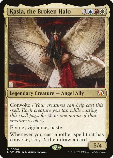 Kasla, the Broken Halo, Magic card MOC 4 — March of the Machine Commander set