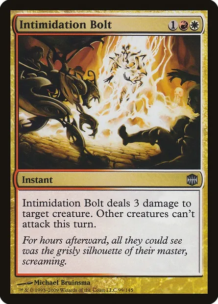 Intimidation Bolt, Magic card ARB 99 — Alara Reborn set