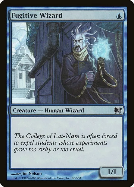 Fugitive Wizard, Magic card 9ED 80★ — Ninth Edition set