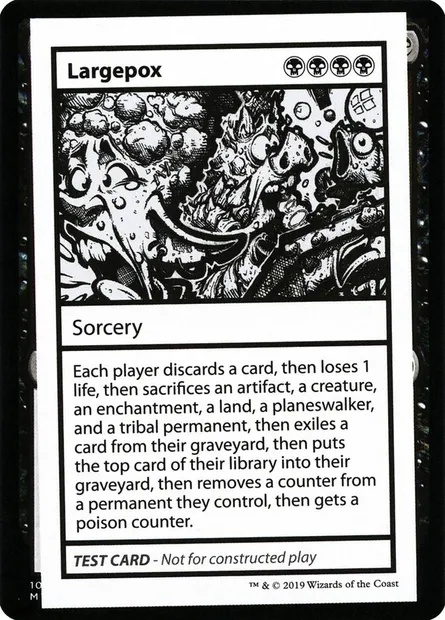 Largepox, Magic card CMB2 44 — Mystery Booster Playtest Cards 2021 set