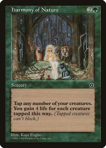 Harmonie de la nature, carte Magic P02 128 — extension Portal Second Age