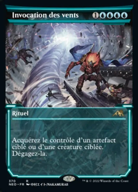 Invocation des vents, carte Magic NEO 370 — extension Kamigawa: La Dynastie Néon