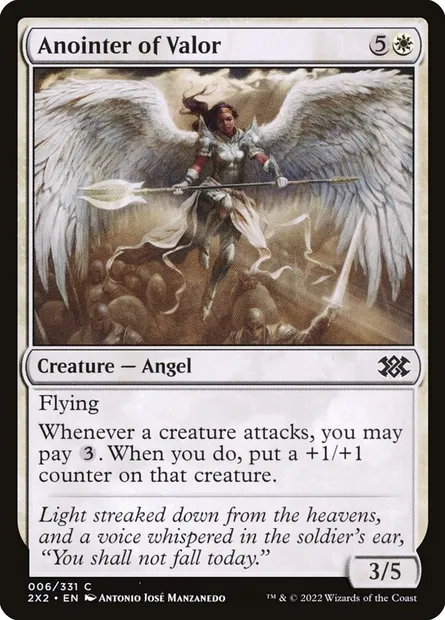 Anointer of Valor, Magic card 2X2 6 — Double Masters 2022 set