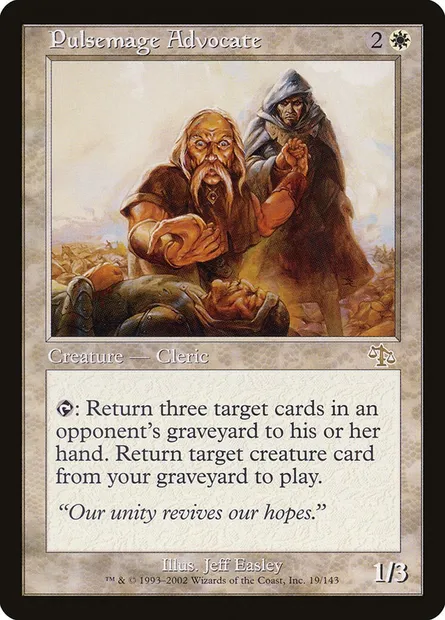 Pulsemage Advocate, Magic card JUD 19 — Judgment set