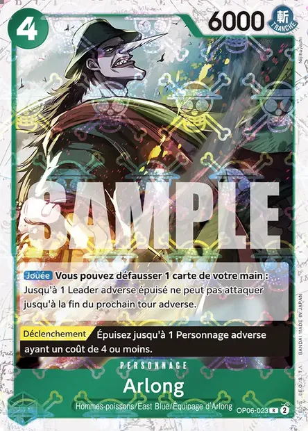 Arlong, carte One Piece OP06-023 — extension ONE PIECE CARD THE BEST