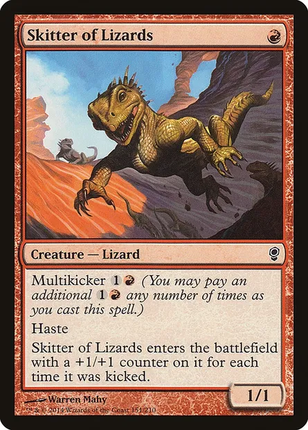 Jaillissement de lézards, carte Magic CNS 151 — extension Conspiration