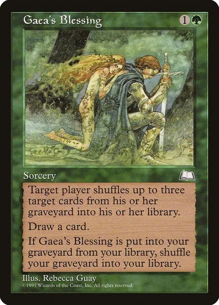 Gaea's Blessing, Magic card WTH 129 — Weatherlight set