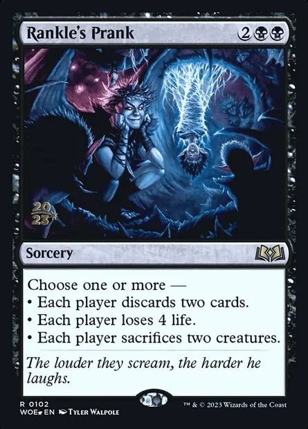 Rankle's Prank, Magic card PWOE 102s — Wilds of Eldraine Promos set