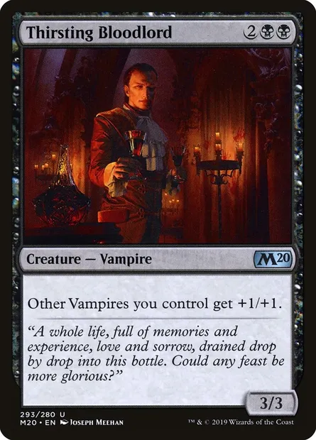 Thirsting Bloodlord, Magic card M20 293 — Core Set 2020 set