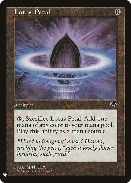 Lotus Petal, Magic card PLST TMP-294 — The List set