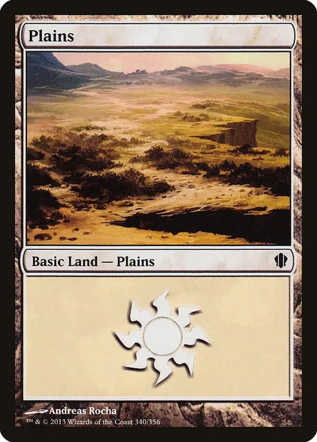 Plains, Magic card C13 340 — Commander 2013 set