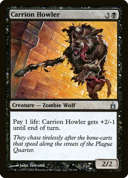 Carrion Howler, Magic card RAV 79 — Ravnica: City of Guilds set