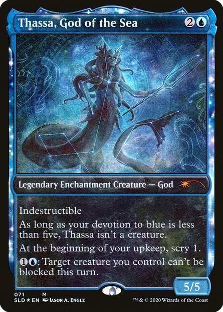 Thassa, déesse de la Mer, carte Magic SLD 71 — extension Secret Lair Drop
