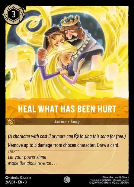 Heal What Has Been Hurt, Disney Lorcana card CH3-026 — Into the Inklands set