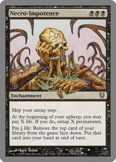 Necro-Impotence, carte Magic UNH 60 — extension Unhinged