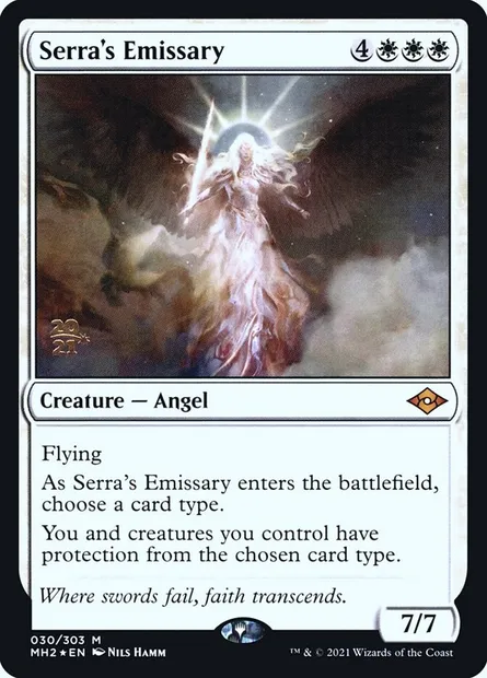 Serra's Emissary, Magic card PMH2 30s — Modern Horizons 2 Promos set