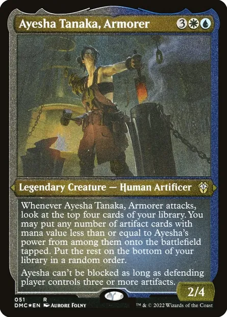 Ayesha Tanaka, Armorer, Magic card DMC 51 — Dominaria United Commander set