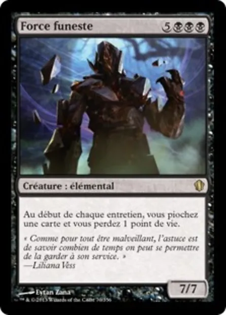 Force funeste, carte Magic C13 70 — extension Commander 2013