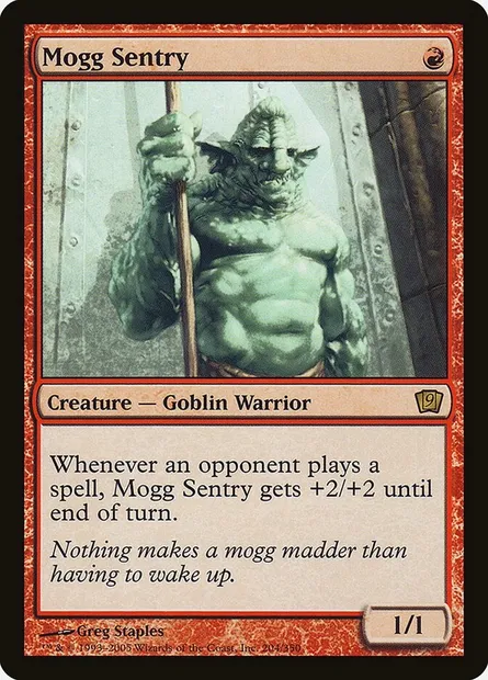 Sentinelle mogg, carte Magic 9ED 204★ — extension Neuvième Edition