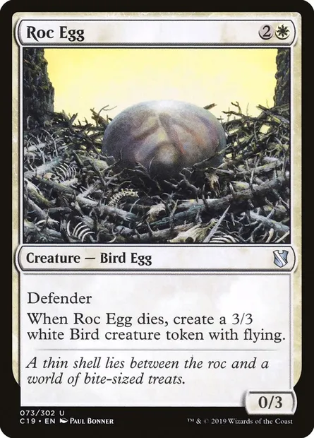 Roc Egg, Magic card C19 73 — Commander 2019 set