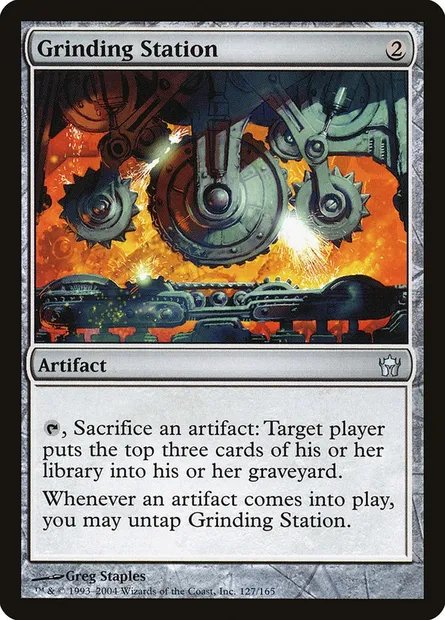 Grinding Station, Magic card 5DN 127 — Fifth Dawn set