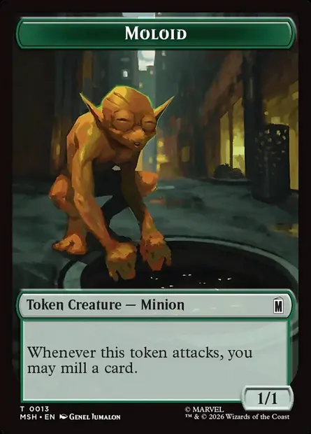 Moloid, Magic card TMSH 13 — Marvel Super Heroes Tokens set