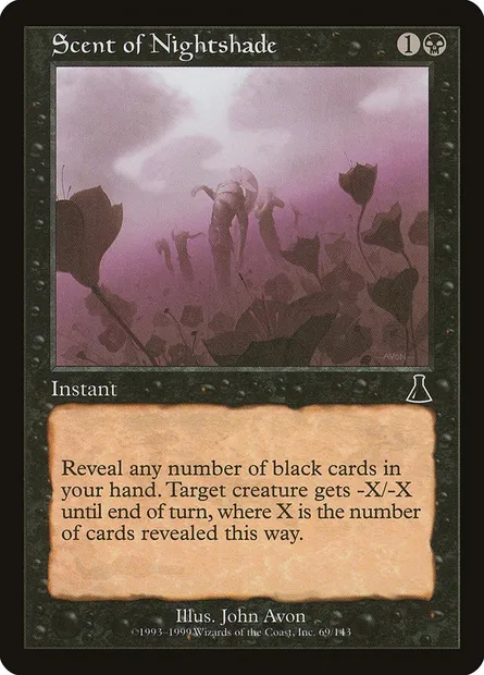 Scent of Nightshade, Magic card UDS 69 — Urza's Destiny set