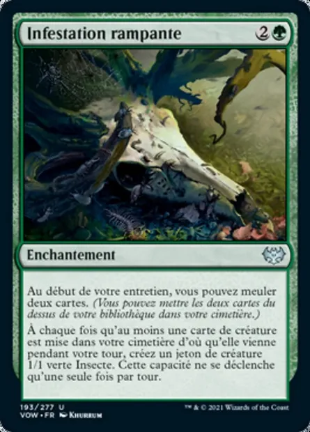 Infestation rampante, carte Magic VOW 193 — extension Innistrad : noce écarlate